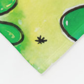 Couverture Polaire Hand-painted shamrock pattern featuring water colo (Coin)