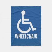 Couverture Polaire Handicap Fauteuil roulant (Devant)