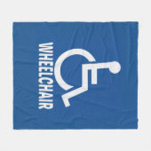 Couverture Polaire Handicap Fauteuil roulant (Devant (Horizontal))