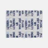 Couverture Polaire Handicap/INvisibilité...RSD/CRPS (Devant (Horizontal))