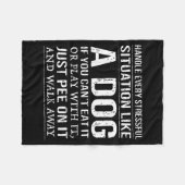 Couverture Polaire Handle Every Stressful Situation Like A Dog If You (Devant (Horizontal))
