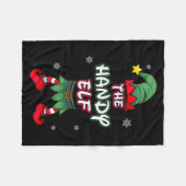 Couverture Polaire Handy Elf Christmas Pajamas Pjs Matching Family Gr (Devant (Horizontal))