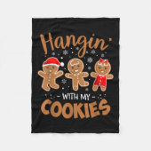 Couverture Polaire Hangin Avec Mes Cookies Gingerbread Femmes Noël (Devant)