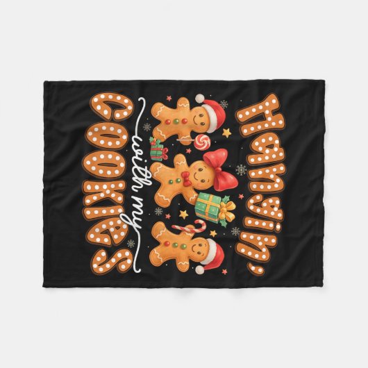 Couverture Polaire Hangin Avec Mes Cookies Gingerbread Hommes Femmes (Devant (Horizontal))