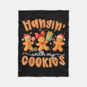 Couverture Polaire Hangin Avec Mes Cookies Gingerbread Hommes Femmes (Devant)