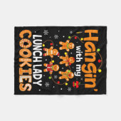 Couverture Polaire Hangin With My Lunch Lady Cookies Gingerbread Chri (Devant (Horizontal))