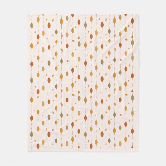 Couverture Polaire Hanging Autumn Leaves Pattern Fleece Blanket (Devant)