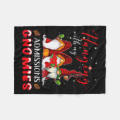 Couverture Polaire Hanging With My Admissions Gnomies Christmas Direc (Devant (Horizontal))