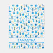 Couverture Polaire Hanoukka présente personnalisées (Devant)