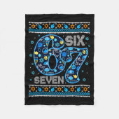Couverture Polaire Hanukkah 67 Festive Dreidel Ugly Sweater Jew Six S (Devant)