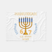 Couverture Polaire Hanukkah 67 Six Seven Meme (Devant (Horizontal))