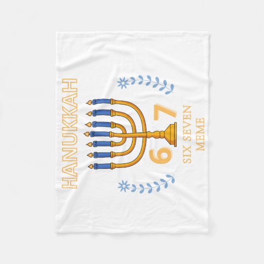 Couverture Polaire Hanukkah 67 Six Seven Meme (Devant)
