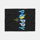 Couverture Polaire Hanukkah Dreidel Matching Family Party Pajama Ppy  (Devant (Horizontal))
