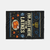 Couverture Polaire Hanukkah Im Just Here For The Latkes Chanukah Hanu (Devant (Horizontal))