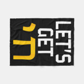 Couverture Polaire Hanukkah Jew Hebrew Word Lets Get Chai (Devant (Horizontal))