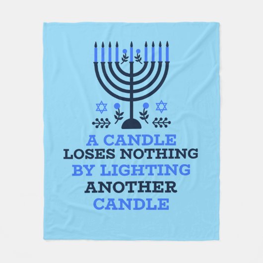 Couverture Polaire Hanukkah Quote Fleece Blanket (Devant)