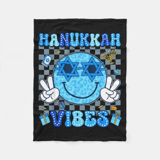Couverture Polaire Hanukkah Vibes Chanukah Pajama Happy Hanukkah Men (Devant)