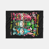 Couverture Polaire Hapness Allaround Gnome Happy Valentine St Patrick (Devant (Horizontal))