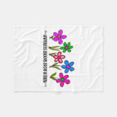 Couverture Polaire Hapness Blooms From A Within Insrational Motivatio (Devant (Horizontal))