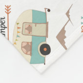 Couverture Polaire HAPPER CAMPER mignon Retro RV (Coin)
