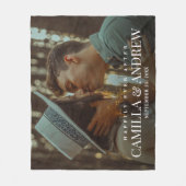 Couverture Polaire Happily Ever After Photo Wedding (Devant)