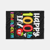 Couverture Polaire Happy 100th Day Of Kindergarten Funny Teachers Stu (Devant (Horizontal))