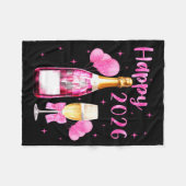 Couverture Polaire Happy 2026 Cheers To A New Year 2026 Champagne Coq (Devant (Horizontal))
