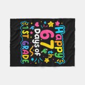 Couverture Polaire Happy 67th Day Of 1st Grade School Meme 67 Kids Te (Devant (Horizontal))