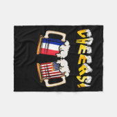 Couverture Polaire Happy Beer Lovers Day Cool Papa Mom Needs A Beer (Devant (Horizontal))