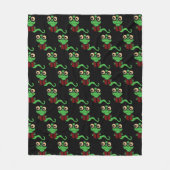 Couverture Polaire Happy Bookworm Black (Devant)
