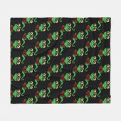Couverture Polaire Happy Bookworm Black (Devant (Horizontal))
