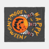 Couverture Polaire Happy Bowlingween Halloween Bowling (Devant (Horizontal))
