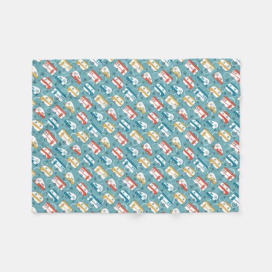 Couverture Polaire Happy Campers (Devant (Horizontal))