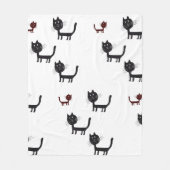 Couverture Polaire Happy Cats Art Fleece Blanket (Devant)