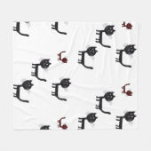 Couverture Polaire Happy Cats Art Fleece Blanket (Devant (Horizontal))