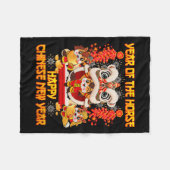 Couverture Polaire Happy Chinese New Year 2026 Year Of The Horse Kid (Devant (Horizontal))