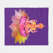 Couverture Polaire Happy Diwali - Deepalavi Lakshmi Goddess 4 (Devant (Horizontal))