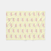 Couverture Polaire Happy Dog Baby Blanket (Small yellow) (Devant (Horizontal))