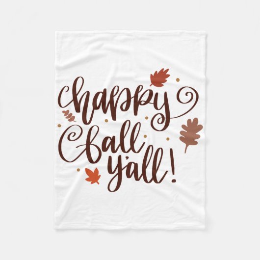 Couverture Polaire Happy Fall (Devant)
