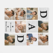 Couverture Polaire Happy Father’s Day Photo | Personalized Dad Ever (Devant (Horizontal))