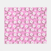 Couverture Polaire Happy Flowers (Devant (Horizontal))