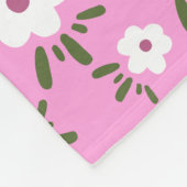 Couverture Polaire Happy Flowers (Coin)