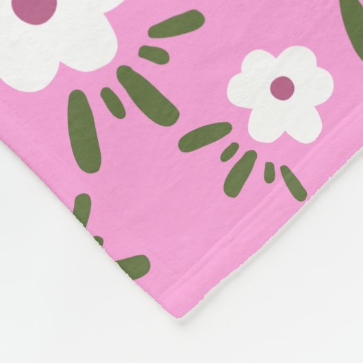 Couverture Polaire Happy Flowers (Coin)