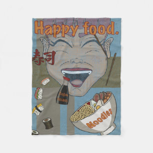 Couverture Polaire Happy food