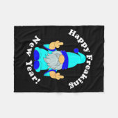 Couverture Polaire Happy Freaking New Year, Funny Mpy New Year's Eve (Devant (Horizontal))