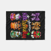 Couverture Polaire Happy Hallothanksmas Coquette Bow Coffee Latte Can (Devant (Horizontal))
