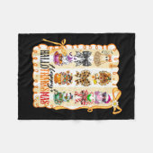 Couverture Polaire Happy Hallothanksmas Coquette Bow Halloween Thanks (Devant (Horizontal))