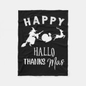 Couverture Polaire Happy Hallothanksmas Halloween Witch Thanksgiving (Devant)