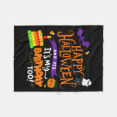 Couverture Polaire Happy Halloween And Yes It's My Birthday Halloween (Devant (Horizontal))