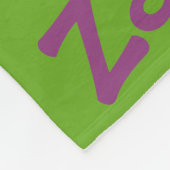 Couverture Polaire Happy Halloween chauves-chauves-souris sur vert Pe (Coin)
